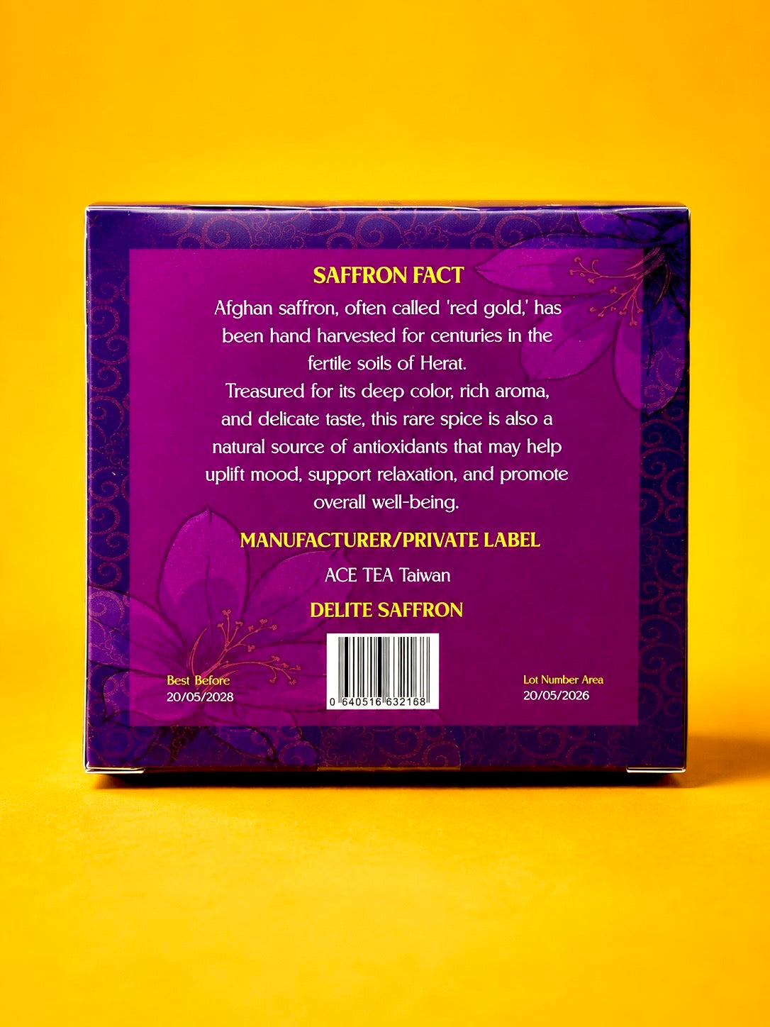 Delite Saffron Green Tea – Premium Afghan Saffron Blend | 12 Tea Bags
